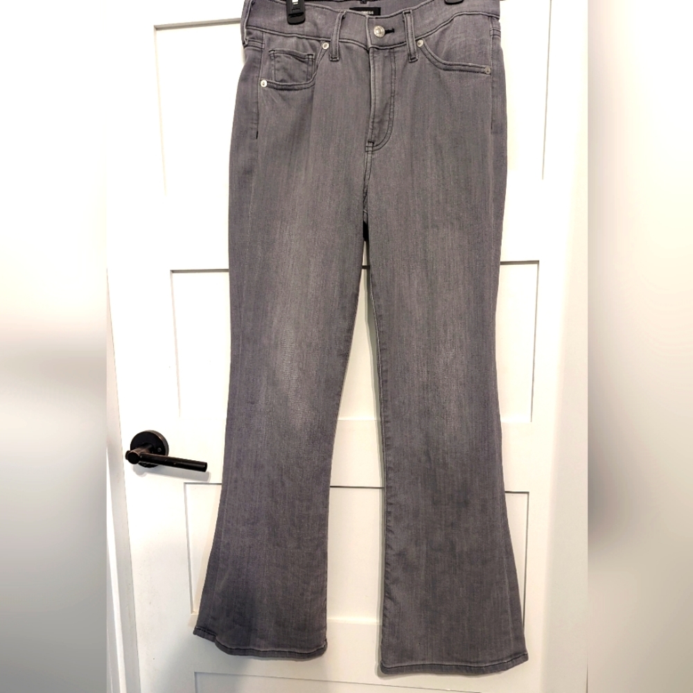 Express boot mid rise grey jeans 2S